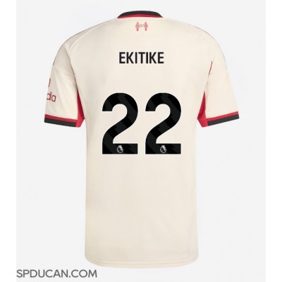 Muški Nogometni Dres Liverpool Hugo Ekitike #22 Gostujuci 2025-26 Kratak Rukav Muški Nogometni Dres Liverpool Hugo Ekitike #22 Gostujuci 2025-26 Kratak Rukav